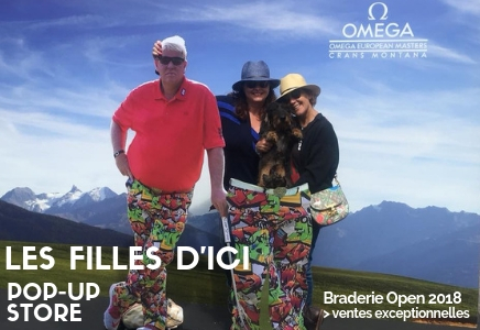 Grande braderie "Les Filles d'Ici" lors de l'Open de golf 2018